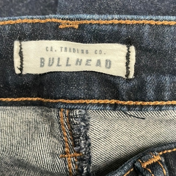 Bullhead Women's Jeans 7 Long Slim Boot Dark Wash Stretch Denim Low Rise Y2K - Picture 13 of 15